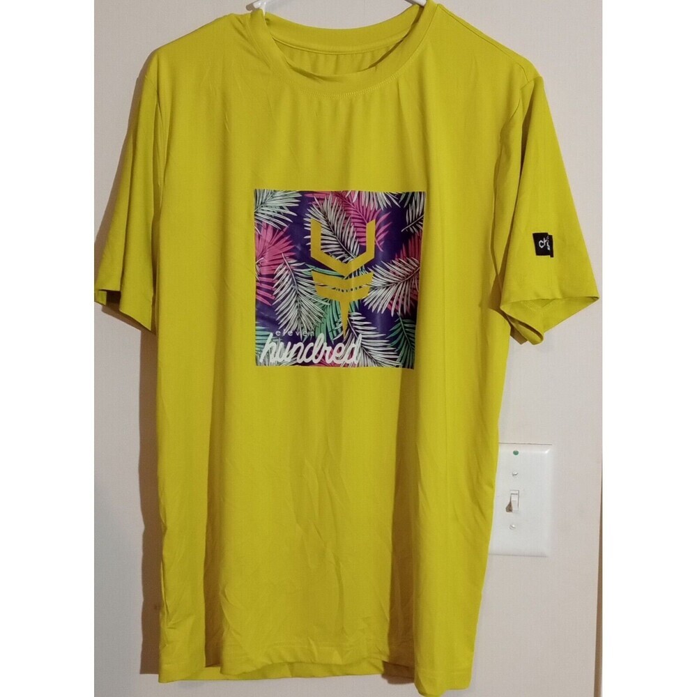 Crush DiscGolf Lemon Yellow Men's T-Shirt SIZE Medium, Rare, EUC